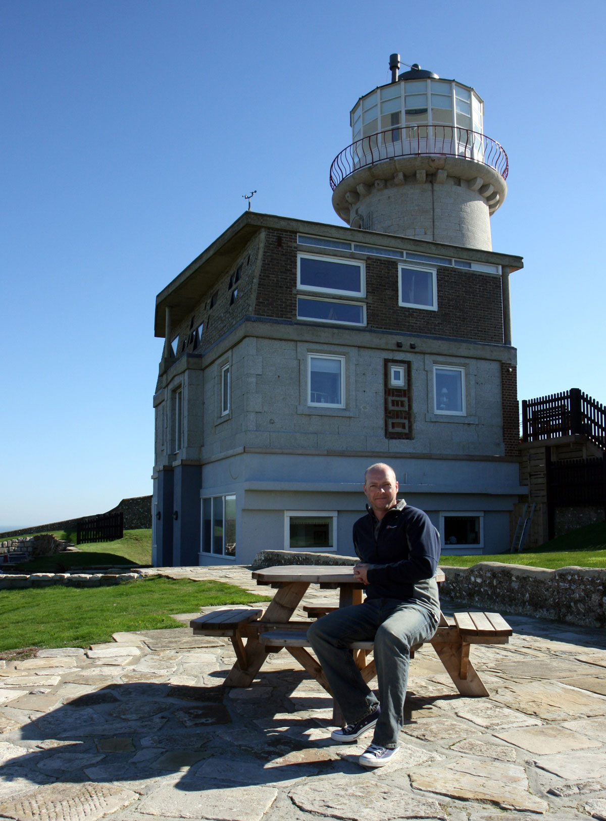Rob Wassell at the Belle Tout Lighthouse Rob Wassell at the Belle Tout Lighthouse